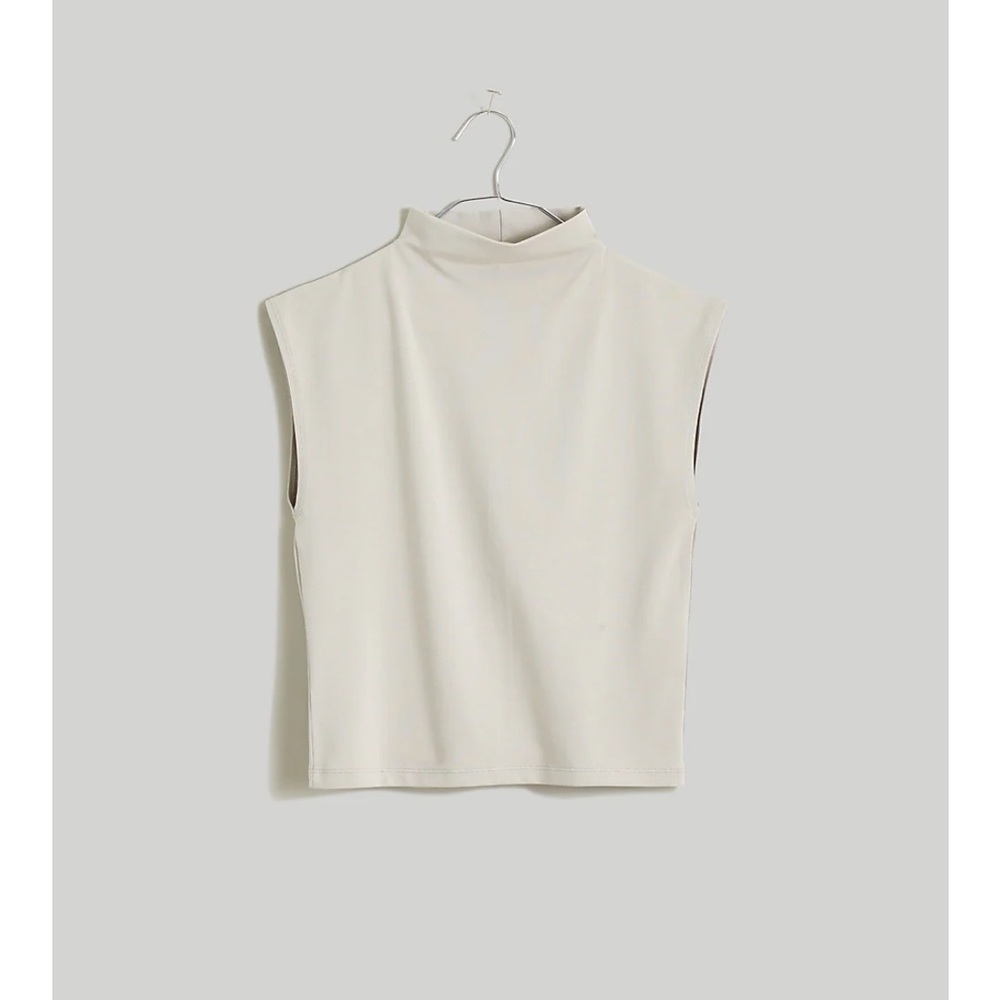 Madewell Jersey Mockneck Crop Top